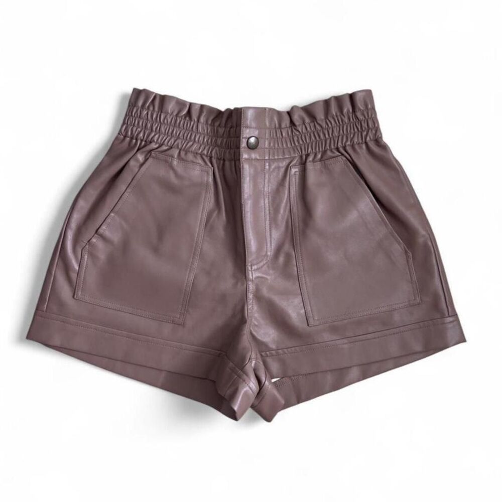 Faux Leather Shorts Women's Medium